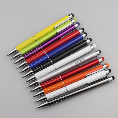 厂家塑料电容笔金属铝杆电容笔触控笔新品上市礼品笔金属圆珠笔